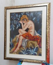 Quadro canovaccio ricamo usato  Catania
