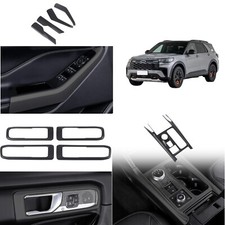 Kit interno preto fosco LHD acabamento de capa 9 peças para Ford Explorer 2020-2024 comprar usado  Enviando para Brazil