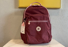 Novo em folha Kipling CLAS SEOUL UP pacote com compartimento para laptop -BURGANDY comprar usado  Enviando para Brazil