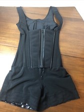 Modelador de corpo barriga controle firme modelador busto aberto coxa média preto comprar usado  Enviando para Brazil
