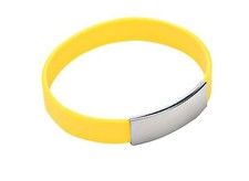 Bracciale silicone giallo usato  Vasto