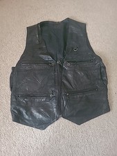 Black genuine leather for sale  ROTHERHAM