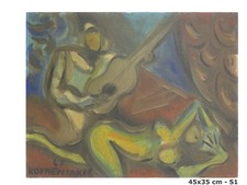 Quadro olio tela usato  Torino