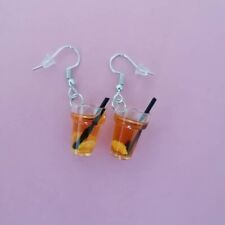 Orecchini cocktail arancione usato  Marciana Marina