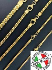 Colar Cadena Estilo Franco Unissex de Oro Laminado 14K Sobre Plata 925 Autentica comprar usado  Enviando para Brazil