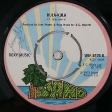 ROXY MUSIC Street Life / Hula-Kula WIP.6173 7" 45rpm UK Vinyl VG+ 1973 na sprzedaż  Wysyłka do Poland