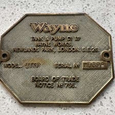 Vintage brass plate for sale  SEVENOAKS