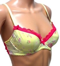 Sutiã Varanda Acolchoado com Fio AMARELO Rosa Limão Pastel Floral M&S Ceriso 32B 34B comprar usado  Enviando para Brazil