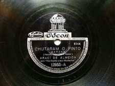 ARACI DE ALMEIDA Odeon 12953 BRAZIL 78rpm CHUTARAM O PINTO / JOAO NINGUEM VG+ comprar usado  Enviando para Brazil