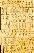 Line wood letterpress for sale  Berkeley