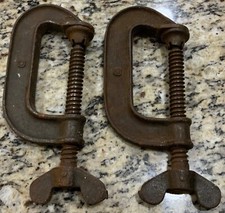 Antique pair clamps for sale  Winder