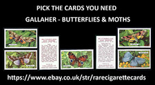 Gallaher butterflies moths for sale  TAMWORTH