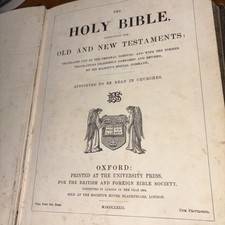 Używany, 1804 - Antyk - Święta Biblia - Nowy i Stary Testament - Oxford - proszę spojrzeć  na sprzedaż  Wysyłka do Poland
