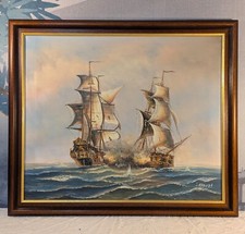 Large vintage oil for sale  NEATH