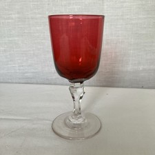 Cranberry wine glass for sale  EXMOUTH