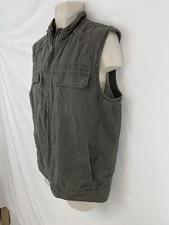 Colete Masculino Outdoor Life M Marrom Algodão Lona Zíper Frontal Lã Isolado comprar usado  Enviando para Brazil
