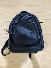 Mochila de couro sintético preta Stussy com bolso frontal, alças acolchoadas comprar usado  Enviando para Brazil