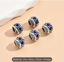 Blue charm spacer for sale  LEEDS