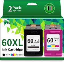 Pacote com 2 cartuchos de tinta 60 XL 60XL para HP Photosmart C4650 C4680 DeskJet F4480 F4280 comprar usado  Enviando para Brazil