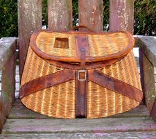 Vintage wicker fishing for sale  Grand Rapids