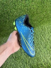 Chuteiras de futebol masculinas Nike Mercurial Vortex FG tamanho 8 azul do Reino Unido retrô raras Vapor X, usado comprar usado  Enviando para Brazil