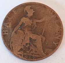 1917 half penny for sale  ST. AUSTELL