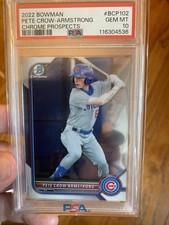 Usado, Pete Crow-Armstrong 2022 Bowman Chrome Prospects #BCP-102 PSA 10 Chicago Cubs comprar usado  Enviando para Brazil