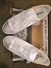Converse white monochrome d'occasion  Expédié en Belgium