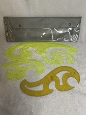 4 W. Curvas de desenho alemãs vintage verde fluorescente por Alvin comprar usado  Enviando para Brazil