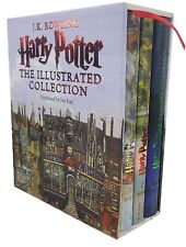 Harry Potter The Illustrated Collection Box Set By J.K. Rowling, usado comprar usado  Enviando para Brazil