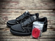 Moda AJ1 Retro Bajo Travis Scott Negro Fantasma Unisex Tenis Zapatos de Baloncesto segunda mano  Embacar hacia Mexico