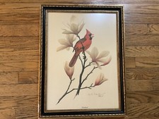 Cardinal singing print for sale  Bethel