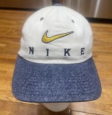 De colección Nike Adulto Unisex Dos Tonos Algodón Correa Sombrero Gorra Hecho en EE. UU. RARO segunda mano  Embacar hacia Argentina