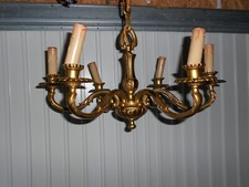Lustre bronze massif d'occasion  Tours-