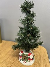 Boneco de neve vintage de fibra óptica árvore cerâmica base carolers - Funciona comprar usado  Enviando para Brazil