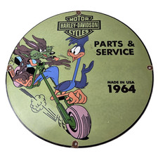Placa de motocicleta vintage Harley Davidson - Placa de bomba de gasolina de porcelana Road Runner comprar usado Placa de motocicleta vintage Harley Davidson - Placa de bomba de gasolina de porcelana Road Runner comprar usado  Enviando para Brazil