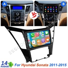 PARA HYUNDAI SONATA 2011-2014 APPLE CARPLAY RÁDIO ESTÉREO AUTOMOTIVO ANDROID 14 GPS NAVI comprar usado  Enviando para Brazil