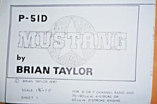 Mustang 51d plans for sale  WESTON-SUPER-MARE