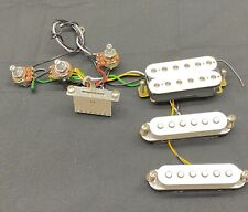 Fender Squier CONJUNTO CAPTADOR DE GORDURA COM FIO HSS com potes e interruptor para Strat Stratocaster comprar usado  Enviando para Brazil
