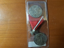 Juego Medalla y Cinta Croata Original Segunda Guerra Mundial Rey Zvonimir segunda mano  Embacar hacia Mexico