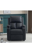 Leather reclining armchair for sale  LONDON