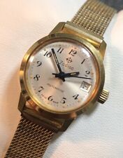 Vintage ZODIAC Relógio Mecânico Automático Suíço Feminino Data de Corrida Banhado a Ouro comprar usado  Enviando para Brazil