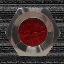 Antigo Y2K Pequeno Parafuso Despertador de Mesa Industrial Auto Shop Prata Vermelho Acrílico comprar usado  Enviando para Brazil
