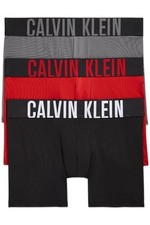 Cueca boxer Calvin Klein masculina potência intensa pacote com 3 preta/cinza céu/vermelha comprar usado  Enviando para Brazil
