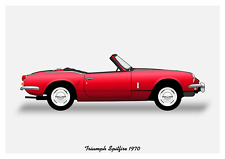 Poster triumph spitfire for sale  SWINDON