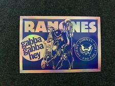 Usado, OS RAMONES: Gabba Gabba Ei! HOLO Prismatic Vinil Sticker/Decal 4x3" NICE!! comprar usado  Enviando para Brazil