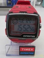 Usado, Relógio masculino TIMEX Expedition M076 quartzo cor vermelho digital quadrado do Japão comprar usado  Enviando para Brazil