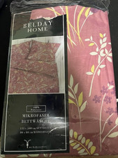 Mikrofaser bettwäsche blumenm gebraucht kaufen  Geilenkirchen