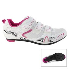 Sapatos de ciclismo Patavinity bicicleta giratória/estrada feminina tamanho 8 branco rosa 3 parafusos clipe comprar usado Sapatos de ciclismo Patavinity bicicleta giratória/estrada feminina tamanho 8 branco rosa 3 parafusos clipe comprar usado  Enviando para Brazil
