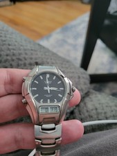 Casio EDIFICE 2318 EF 100 Black Face. Analógico e digital. Aço inoxidável. comprar usado  Enviando para Brazil